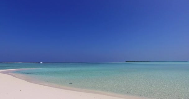 Удивительная Прозрачная Вода Роскошная Концепция Летнего Отдыха Maldives — стоковое видео