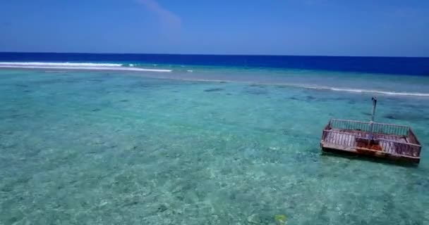 Vue Rapprochée Eau Mer Ondulée Vacances Tropicales Bali Indonésie — Video