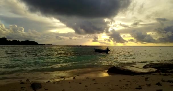 Bora Bora Nın Egzotik Doğası Fransız Polinezyası — Stok video