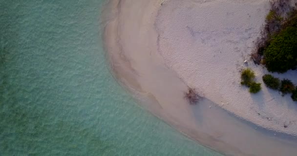 Borda Ilha Com Água Mar Rasa Viagem Verão Koh Samui — Vídeo de Stock