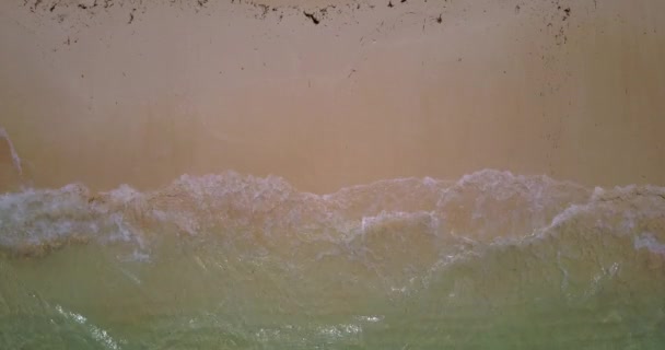 Zarte Wellen Der Küste Sommerentspannung Auf Bali Indonesien — Stockvideo
