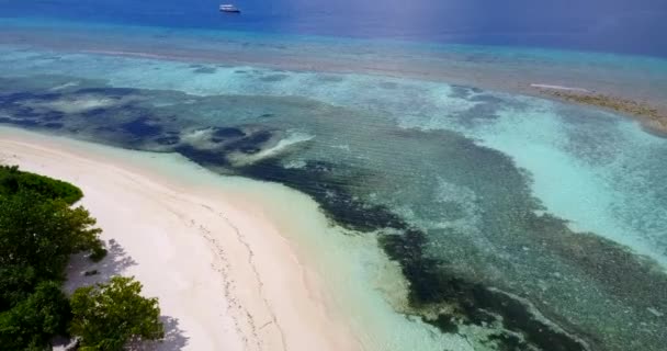 Havsutsikt Uppifrån Seascape Scenisk Utsikt Bali — Stockvideo