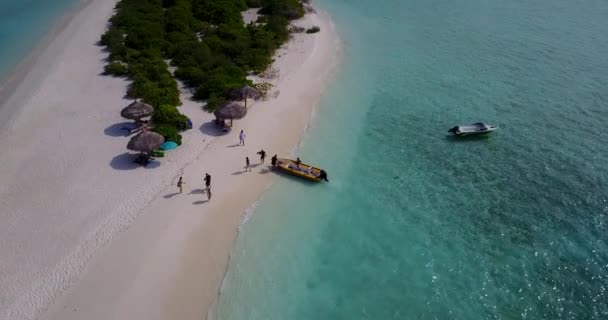 Tropik Güneşli Deniz Manzarası Koh Samui Huzurlu Sahne Tayland — Stok video