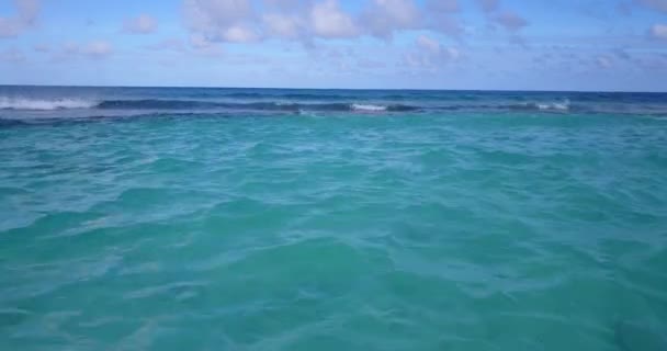 Blaue Wellen Des Tages Meer Sommerreise Nach Koh Samui Thailand — Stockvideo