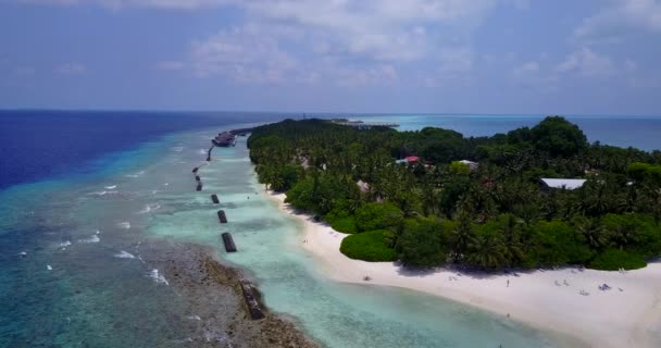 Fundo Visto Através Água Transparente Perto Ilha Viagem Verão Bali — Vídeo de Stock