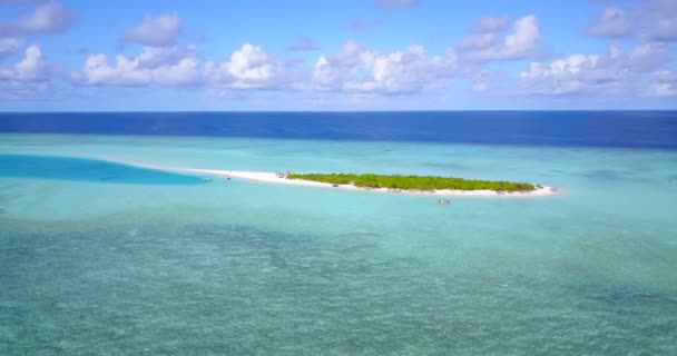 Mar Turquesa Con Sol Tierno Paisajes Marinos Verano Bali Indonesia — Vídeo de stock