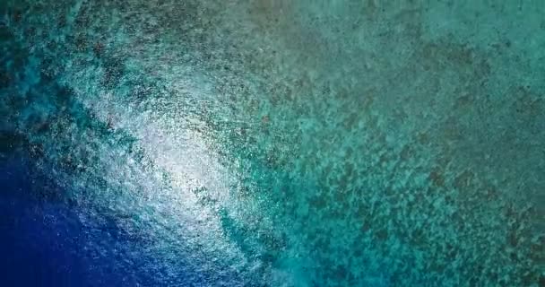 Patrzę Poruszające Się Fale Morskie Egzotyczne Wakacje Malediwach Azja Południowa — Wideo stockowe