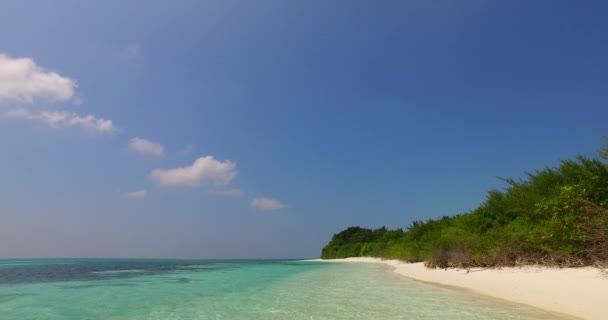 Yumuşak Dalgalı Kıyı Şeridi Endonezya Bali Yaz Havası — Stok video