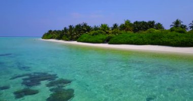 Gündüz deniz manzaralı. Barbados, Karayipler 'e egzotik yolculuk. 