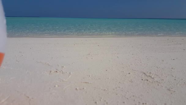 白天在海滨安静下来 前往法属波利尼西亚Bora Bora — 图库视频影像