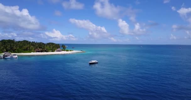 Barcos Costa Ilha Verão Relaxar Tailândia Ásia — Vídeo de Stock