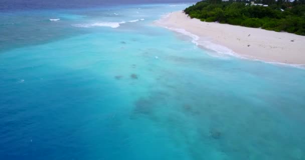 Καλοκαίρι Εξωτικό Τοπίο Στο Μπαλί Ινδονησία Αεροφωτογραφία Κηφήνας Του Νησιού — Αρχείο Βίντεο