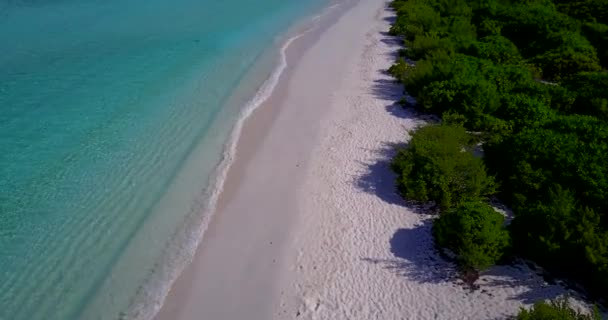 Seascape Scéna Tyrkysově Modrá Voda Tropického Ostrova Cestovní Koncept Video — Stock video