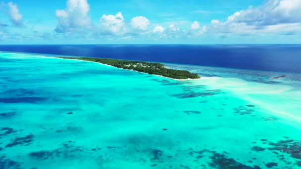 Vista Aérea Pequeñas Islas Indonesia Concepto Vacaciones Verano — Vídeos de Stock