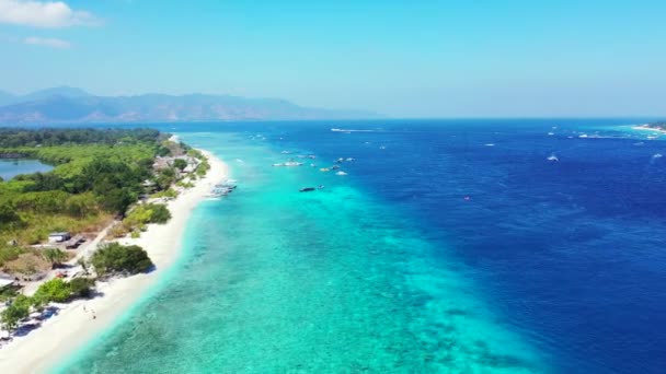 Küstenblick Bei Tag Urlaub Auf Bali — Stockvideo