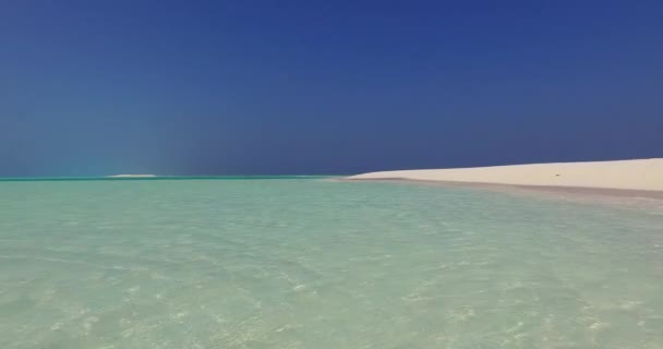 Acqua Trasparente Spiaggia Relax Estivo Bali Indonesia — Video Stock