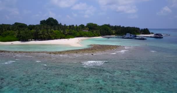 Rippling Water Coast Summer Journey Indonesia — Stock Video