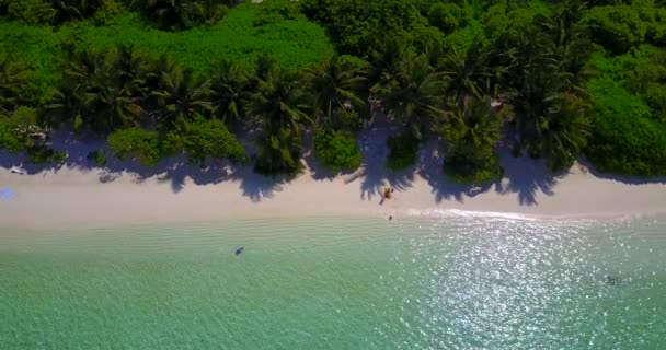 Vista Superior Del Mar Por Mañana Exótico Viaje Verano Bali — Vídeo de stock