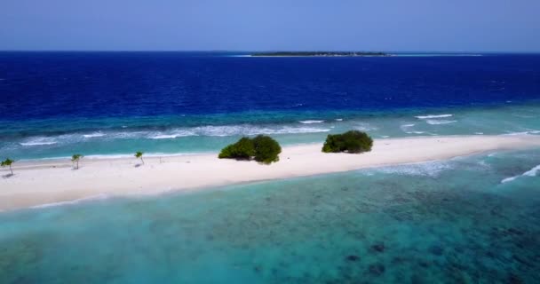 Calma Vista Mar Increíble Naturaleza República Dominicana Caribe — Vídeos de Stock