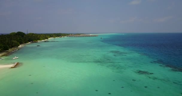 Denní Výhled Moře Exotická Cesta Barbados Karibik — Stock video