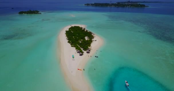 Inspiring Marine View Enjoying Nature Dominican Republic Caribbean — Vídeo de Stock