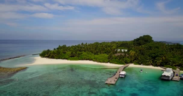 Yeşil Adada Tropik Bir Tatil Köyü Bali Yaz Tatili — Stok video