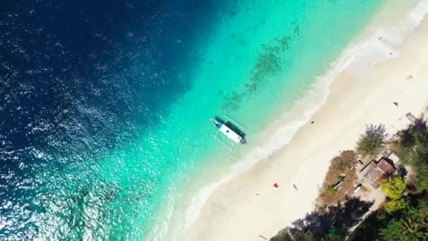 Litoral Ilha Visto Drone Natureza Idílica Bali — Vídeo de Stock