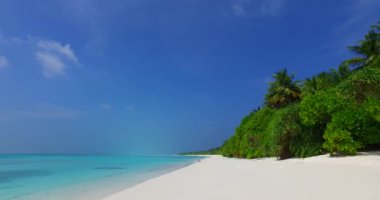 Shallow water at the island. Tropical nature of Bali, Indonesia. 