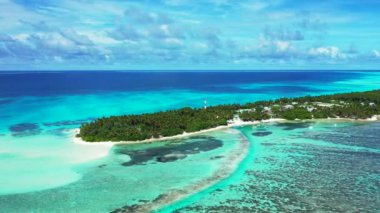 Parlak deniz manzarası. Endonezya, Bali 'de tatil.