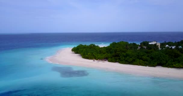 Levendige Zee Rond Het Eiland Tropisch Karakter Van Bali — Stockvideo