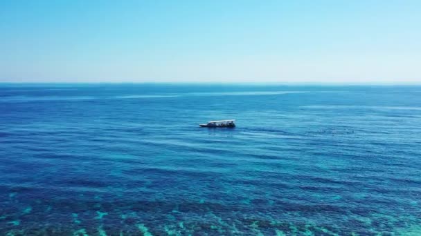 Gündüz Deniz Manzarası Antigua Yaz Yolculuğu — Stok video