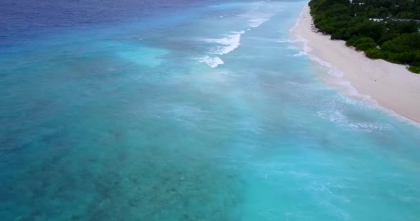 Rustig Uitzicht Zee Zomer Reis Naar Antigua — Stockvideo