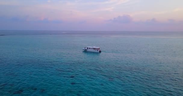 海边明亮的落日 法属波利尼西亚Bora Bora Bora的异族性质 — 图库视频影像