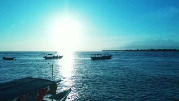 Denní Výhled Moře Exotická Dovolená Bali Indonésie — Stock video