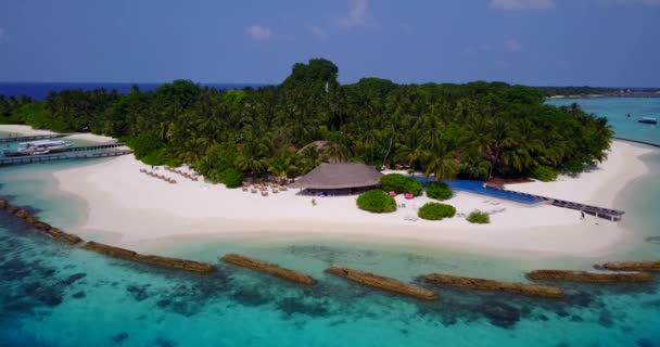 Resort Estivo Sull Isola Tropicale Scena Vacanze Estive Filippine Asia — Video Stock