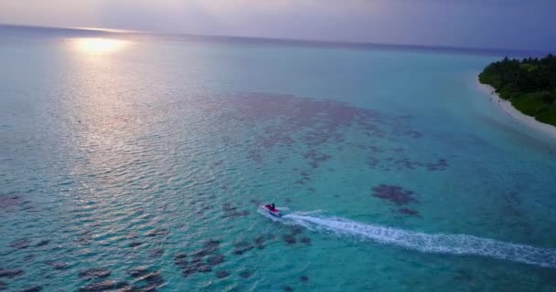 Jeździ Skuterze Wodnym Wakacje Bali — Wideo stockowe