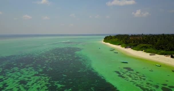 Deniz Manzaralı Endonezya Bali Yaz Havası — Stok video