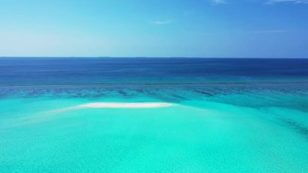 Turchese Blu Marino Viaggio Bora Bora Polinesia Francese — Video Stock