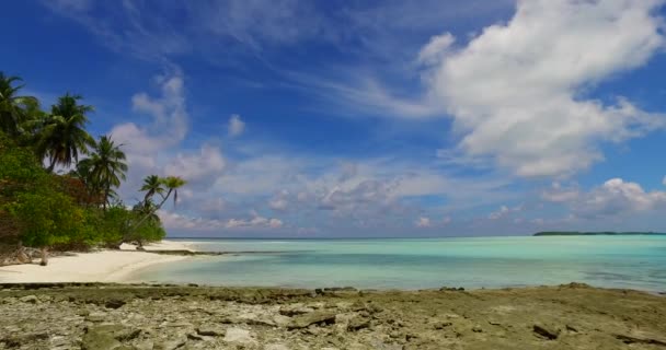 Meer Sanften Farben Exotischer Urlaub Auf Den Malediven Südasien — Stockvideo