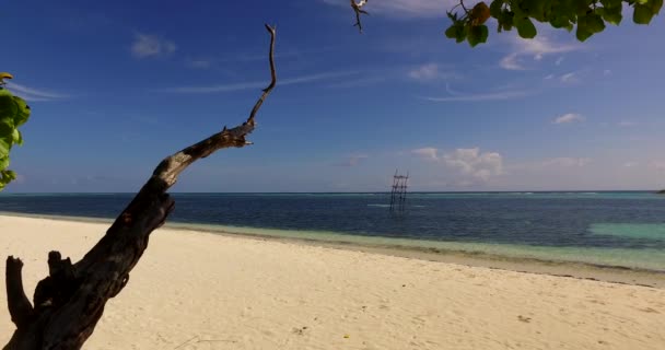 Zee Kust Gebied Bij Zonnig Weer Zomervakantie Thailand Azië — Stockvideo