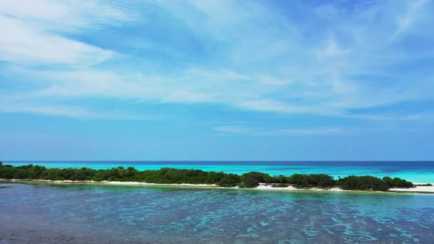 Dzienny Widok Morze Egzotyczna Podróż Barbados Karaiby — Wideo stockowe