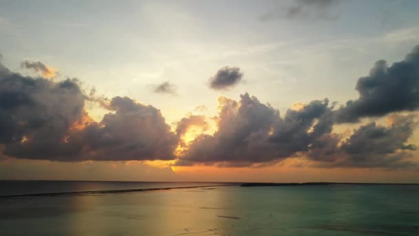 Puesta Sol Magnética Junto Mar Vacaciones Tropicales Bali Indonesia — Vídeo de stock