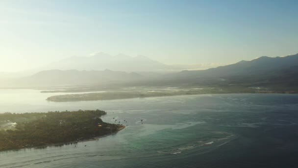 平静的海滨风景 多米尼加共和国 加勒比夏季热带风景 — 图库视频影像