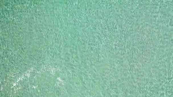 Top View Rippling Sea Tropical Nature Bali — Stock Video