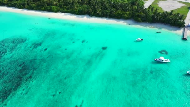 Água Mar Azul Turquesa Brilhante Ilha Tailândia Viagem Verão — Vídeo de Stock