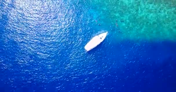 Яскраво Блакитний Вид Море Радісно Провести Відпустку Балі Індонезія — стокове відео