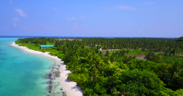 Linha Costeira Ilha Vista Drone Natureza Bali Indonésia — Vídeo de Stock