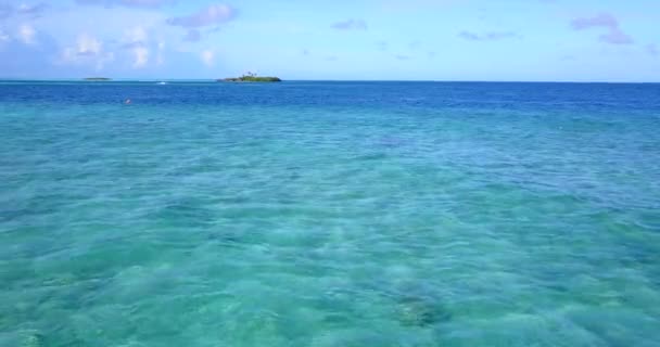 Calma Increspature Del Mare Vacanze Estive Alle Maldive — Video Stock