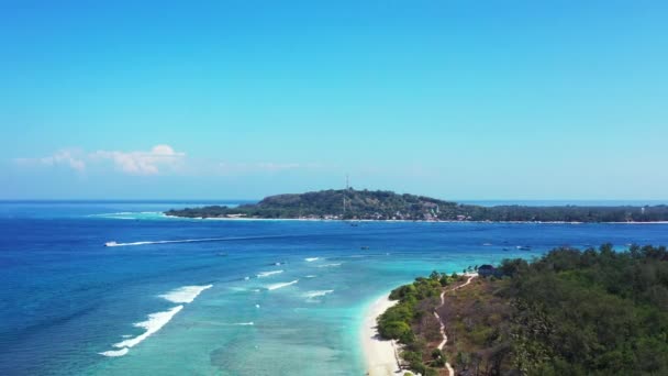 Ilha Tropical Afiada Com Mar Cena Natural Koh Samui Tailândia — Vídeo de Stock