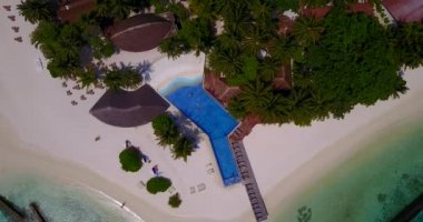 Yeşil adada tropik bir tatil köyü. Bali 'de yaz tatili.